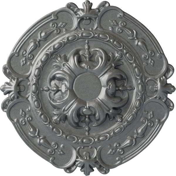 Ekena Millwork Southampton Ceiling Medallion (Fits Canopies up to 2 3/4"), 16 3/8"OD x 1 3/4"P, Platinum CM17SOPLS - main